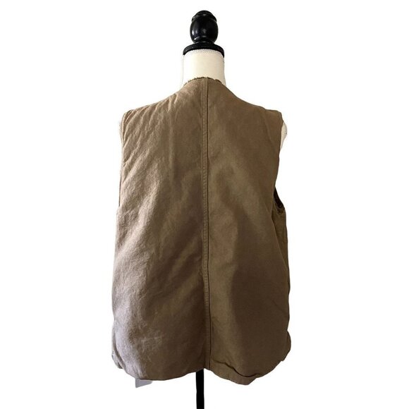 Kapital | Made in Japan Vintage Fleece Denim Vest Jacket | Brown | Size: 3 - Picture 7 of 15